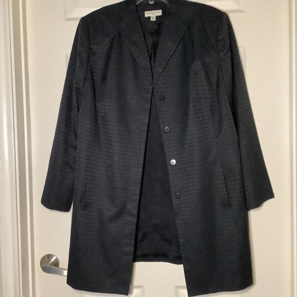 Amanda Smith Women 2 Piece Blk Pant Suit - Picture 2 of 10